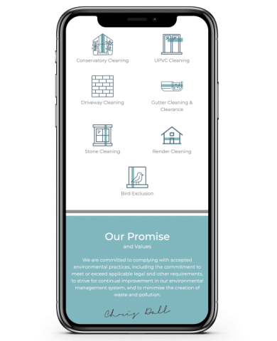 webpage-on-phone